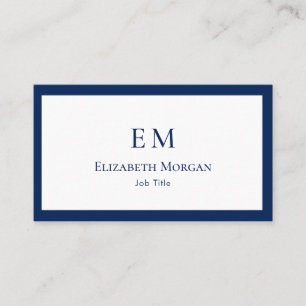 Monogramme moderne minimaliste de luxe Carte de vi