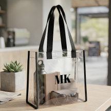 Monogramme Moderne Personnalisé "MK" Stade Clair