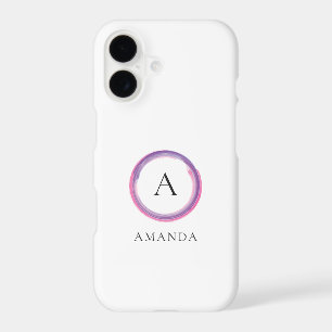 Monogramme Moderne Rose et Violet