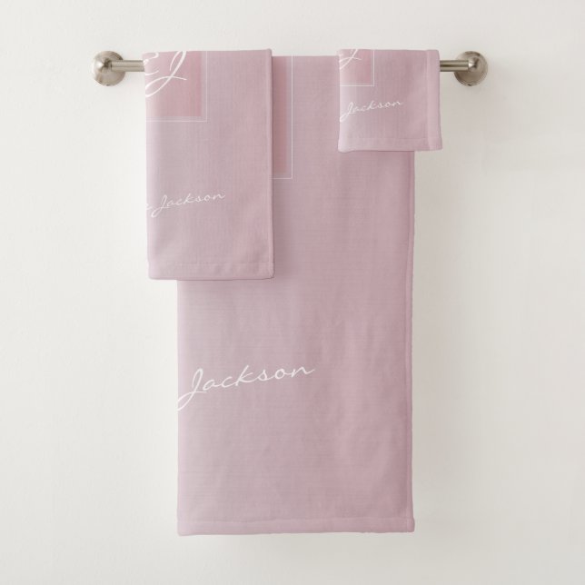 Monogramme moderne rose rose rose rose rose rose o (En situation)
