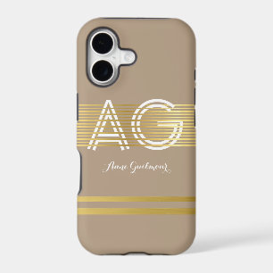 Monogramme Moderne Taupe