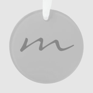 monogramme moderne tendance gris professionnel