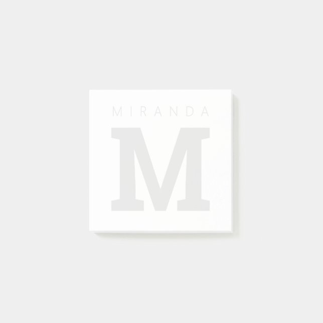 monogramme monographique personnalisé Post-it® (Devant)