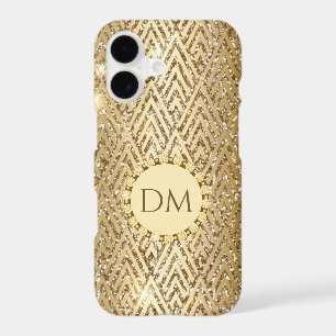 Monogramme Motif de diamant géométrique Glitterie 