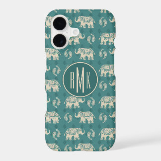 Monogramme| Motif de la Caravane Turquoise éléphan