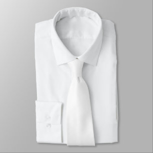 Monogramme noir à Cravate blanche minimale solide 