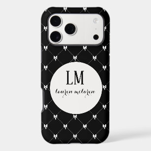 Monogramme Noir & Blanc à Nœud