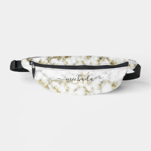 Monogramme noir blanc marbre or brillant