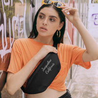 Monogramme noir blanc taille croisée Personnalisé