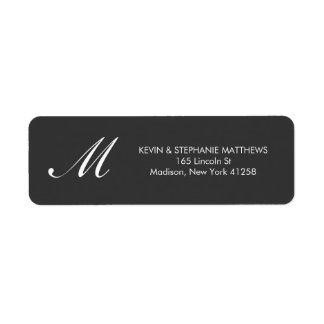 Monogramme noir et blanc