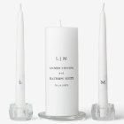 Monogramme noir et blanc simple Mariage élégant