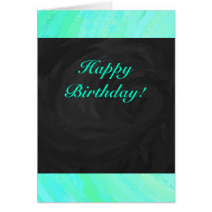 Monogramme noir et bleu de la menthe