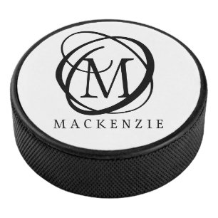 Monogramme noir moderne et élégant