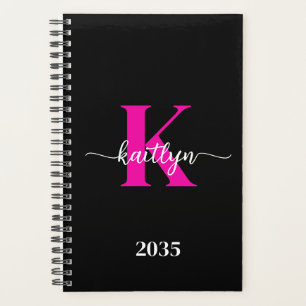 Monogramme noir rose