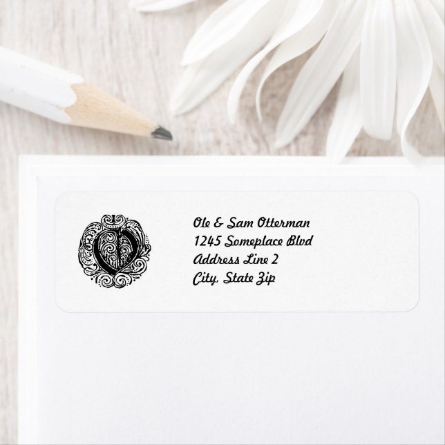 Monogramme "O" Adresse Monarcha (En situation)