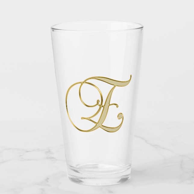 Monogramme or E verre (Devant)