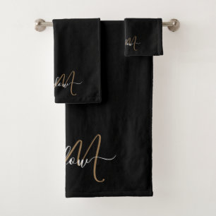 Monogramme or moderne Nom du script