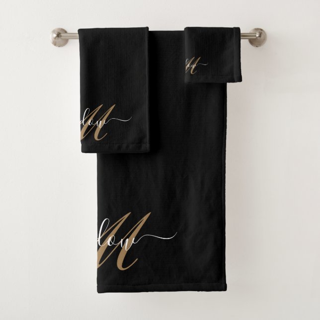 Monogramme or moderne Nom du script (En situation)