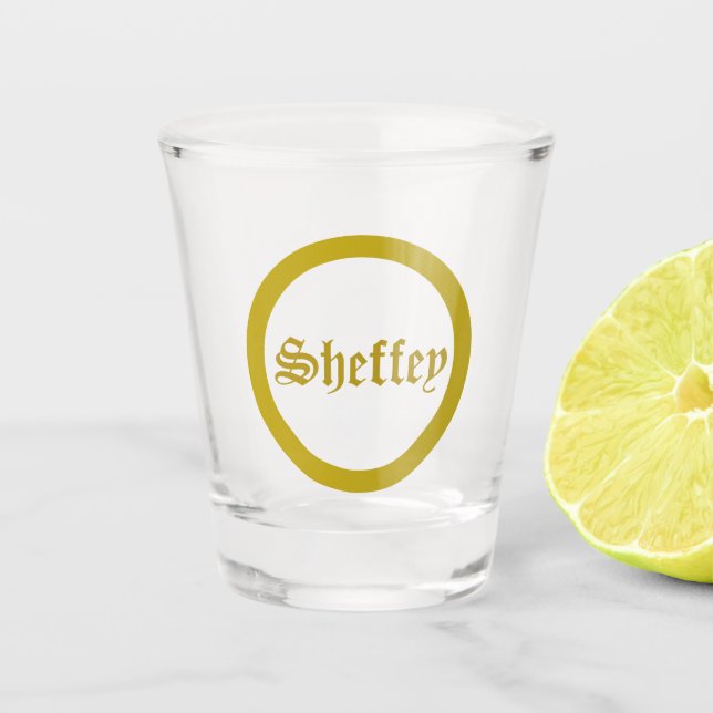 Monogramme Or Verre de tir (Devant)