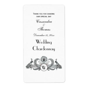Monogramme Paons Vintage