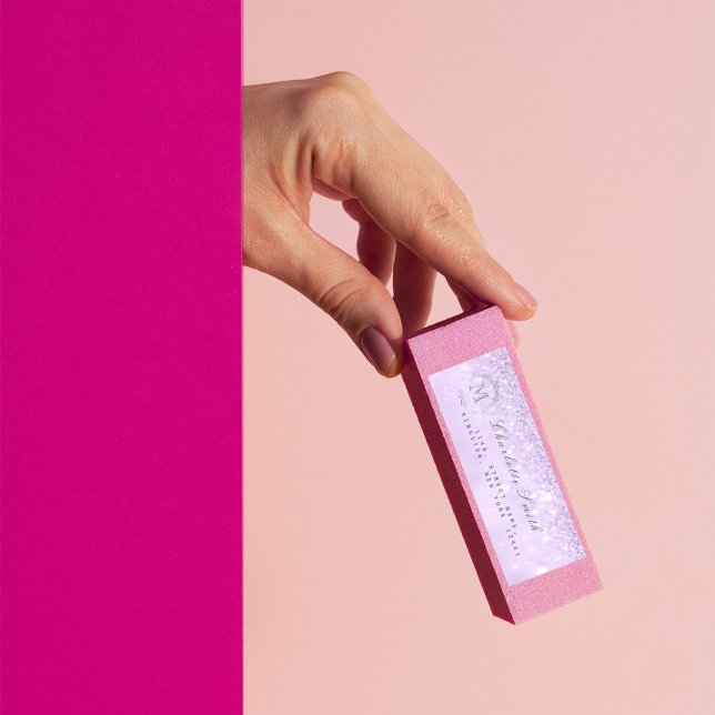 Monogramme Parties scintillant argentée Lavande RS (Glamour in Every Glance)