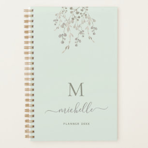 Monogramme personnalisé à l'aquarelle botanique su