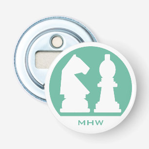 monogramme personnalisé CHESS et ouvre-bouteille c