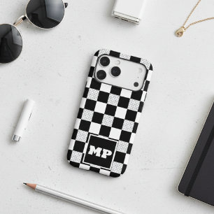 Monogramme personnalisé Damier Vintage Noir et Bla
