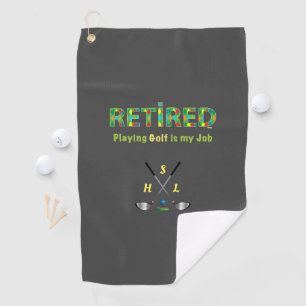 Monogramme personnalisé de la serviette de golf - 