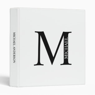Monogramme personnalisé et Classeur de nom