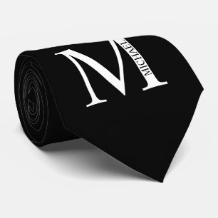 Monogramme personnalisé et Cravate de nom