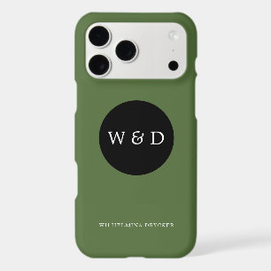Monogramme personnalisé et nom