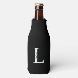 Monogramme personnalisé et nom Glacière de bouteil