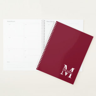 Monogramme personnalisé et planificateur de noms