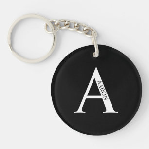 Monogramme personnalisé et Porte - clé de nom