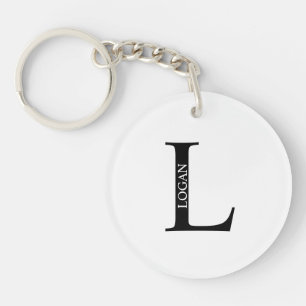 Monogramme personnalisé et Porte - clé de nom