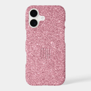 Monogramme personnalisé faux paillettes brillant