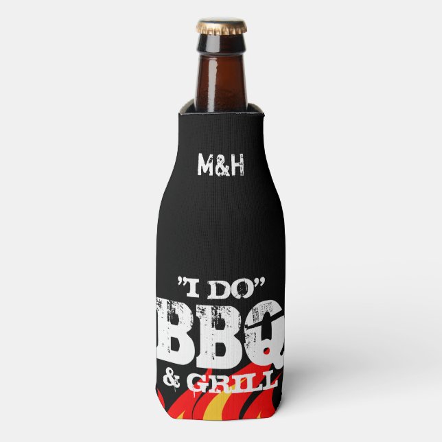 Monogramme personnalisé i do BBQ glacière bouteill (Bottle Devant)