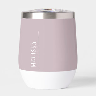 monogramme personnalisé, mauve simple