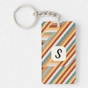 Monogramme personnalisé Moderne Rétro les années 7