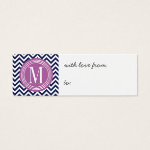 Monogramme personnalisé par zigzag de Chevron de