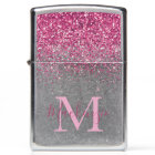 Monogramme personnalisé Parties scintillant rose Z