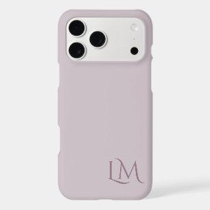 Monogramme Personnalisé Taupe Mauve
