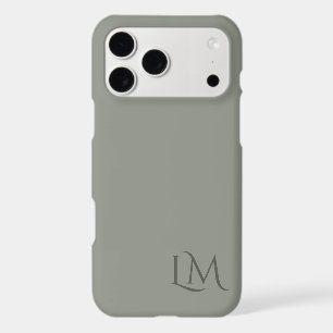 Monogramme personnalisé Taupe Olive