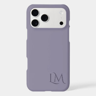 Monogramme personnalisé Taupe Violet