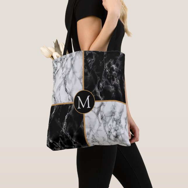 Monogramme personnalisé Votre Sac fourre-tout de l (De près)