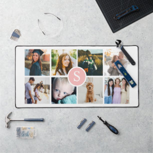 Monogramme Photo Collage de bureau Mat