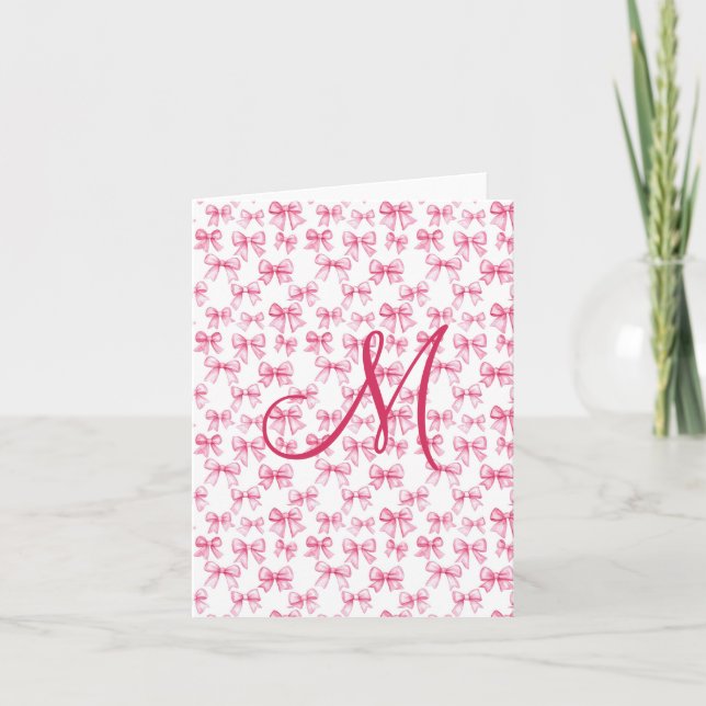 Monogramme Pink Bow Coquette Stabilisation esthéti (Devant)
