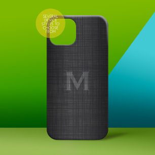 Monogramme pour hommes avec aspect lin