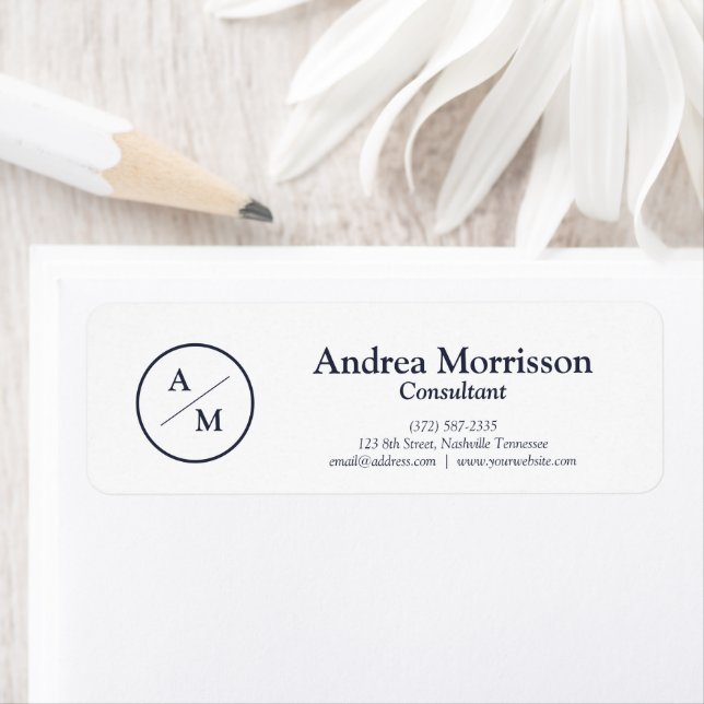 Monogramme professionnel moderne (En situation)